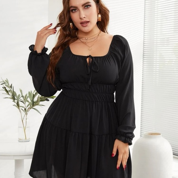 SHEIN Size 2XL (16) Black Dress - Picture 2 of 6